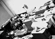 引っ越し当日(3月31日)一ツ橋庁舎から荷物を搬出。2