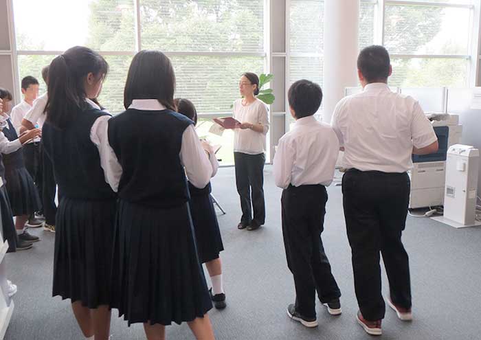 東村山第二中学の生徒さん