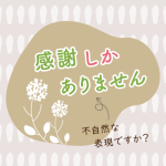 「妻には感謝しかありません」のような「〇〇しかない」は、不自然な表現なのでしょうか